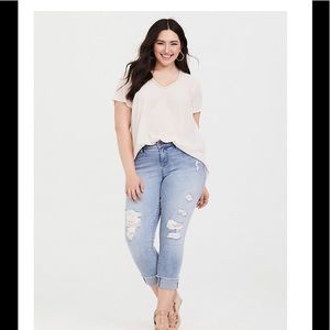 Torrid cream top size 0